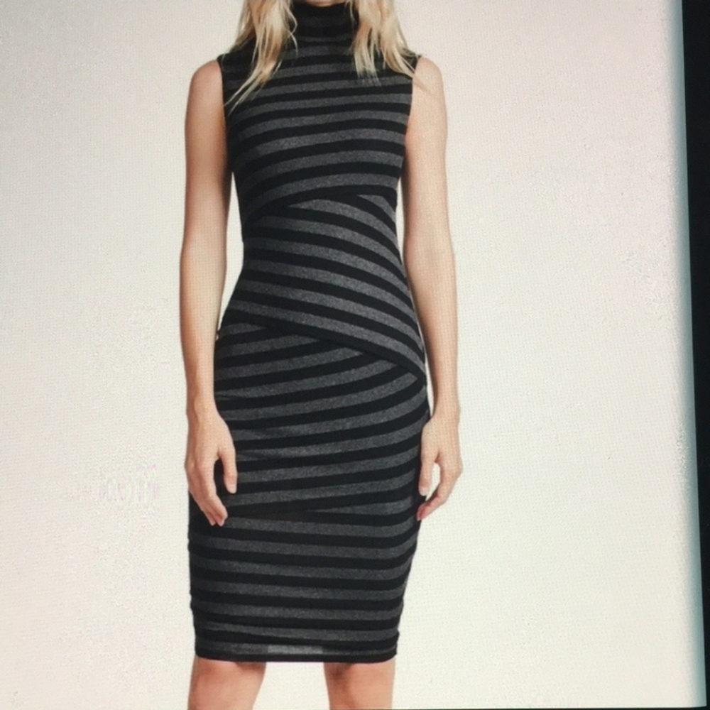 Bailey 44 Paviona Striped Bondage Dress